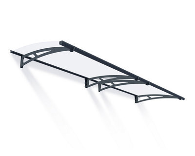 Canopia By Palram Aquila 3000 Grey Door Canopy, (H)17.5Cm (W)302Cm (D)91.5Cm - image 1