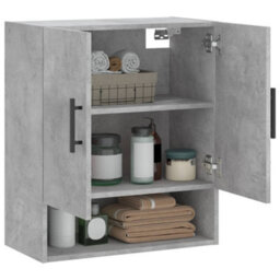 Walplus Wall Cabinet Concrete Grey 60X31X70 Cm Engineered Wood - thumbnail 4