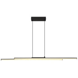Luminosa Lighting Luminosa Kirina Pendant Ceiling Light Matt Black 2X Led 3000K - thumbnail 3