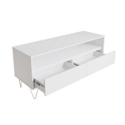 Timber Art Design Tv Cabinet With 2 Drawers White - thumbnail 3