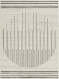 Livabliss Floransa-Geometric Grey Ivory Brown Modern Living Dining Bedroom Rug 160 X 215 Cm Easy Care, Non Shedding - thumbnail 1