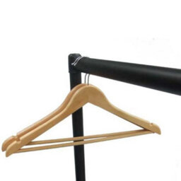 Heavy Duty Black Clothes Rails / Garment Hanging Racks - 5Ft - thumbnail 2