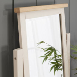 The Furniture Market Cheshire Dove Grey Painted Vanity Dressing Table Mirror H 680mm X W 590mm X D 120mm - thumbnail 2