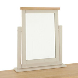 The Furniture Market Cheshire Dove Grey Painted Vanity Dressing Table Mirror H 680mm X W 590mm X D 120mm - thumbnail 4