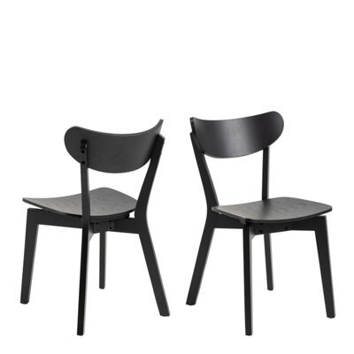 Furniture To Go Roxby Dining Chairs In Black Set Of 2 - image 1