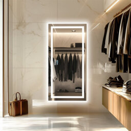 Luvodi 1200X600mm Bathroom Mirror Led Lights Large Illuminated Mirror Bluetooth, Dual Led Light Strip, Defog - thumbnail 7