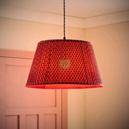 Valuelights Malina Double Pink Large Pleated Tapered Easy Fit Lamp Shade (D) 45Cm - thumbnail 2