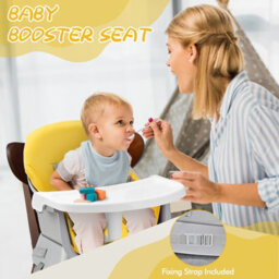 Costway 6-In-1 Baby High Chair Infant Feeding Chair Kids Stool W/removable Tray & Cushion - thumbnail 7