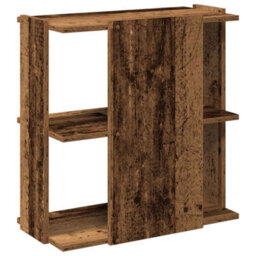 Berkfield Bookcase 3-Tier Old Wood 60X30X60 Cm Engineered Wood - thumbnail 6