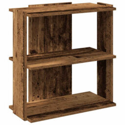 Berkfield Bookcase 3-Tier Old Wood 60X30X60 Cm Engineered Wood - thumbnail 2
