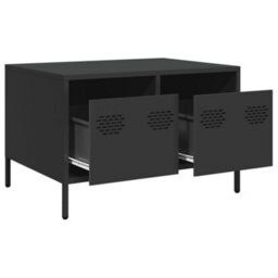 Berkfield Tv Cabinet Black 68X50X43.5 Cm Cold-Rolled Steel - thumbnail 5