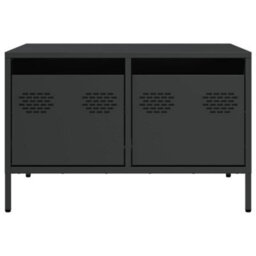Berkfield Tv Cabinet Black 68X50X43.5 Cm Cold-Rolled Steel - thumbnail 6