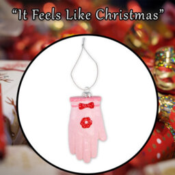 Christmas Tree Decoration Glitter Glove Ornament X 1 12. 5X6X2. 5Cm - thumbnail 7