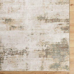 Livabliss Galey Alix Myrtle Avenue-Abstract Cream Brown Green Blue Modern Marble Fringe Living Dining Bedroom Rug 200 X 275 Cm Easy Care - thumbnail 7