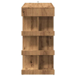 Berkfield Bar Table With Storage Rack Artisan Oak 100X50X101.5 Cm - thumbnail 5