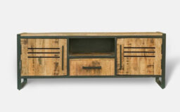 Buttercup Farm Frais Range Tv Unit Large - Mango Wood - L40 X W160 X H45 Cm - Pp Sawn Finish - thumbnail 2