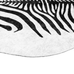 Walplus Rug Black And White 120X170 Cm Zebra Pattern Washable Anti Slip - thumbnail 6