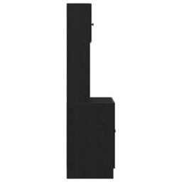 Berkfield Modern Kitchen Cabinet Black Oak 60X50X180 Cm Engineered Wood - thumbnail 8