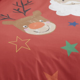 Bedlam Ho Ho Ho Festive Print Duvet Cover Set - thumbnail 3