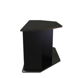 Harrow Corner Tv Unit In Black Gloss (Ready Assembled) - thumbnail 2