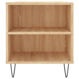 Berkfield Modern Coffee Table Sonoma Oak 102X44.5X50 Cm Engineered Wood - thumbnail 7