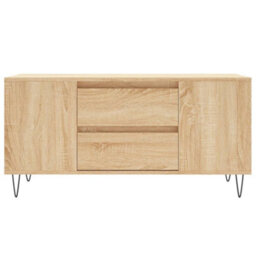 Berkfield Modern Coffee Table Sonoma Oak 102X44.5X50 Cm Engineered Wood - thumbnail 5