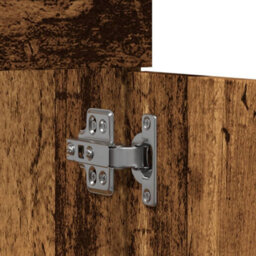 Berkfield Bathroom Sink Cabinet Old Wood 90X38.5X46 Cm Engineered Wood - thumbnail 8