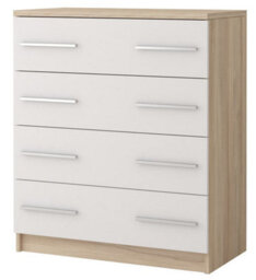 Arte Warm Oak Sonoma Chest Of Drawers H930mm W800mm D400mm - Natural Elegance For Cosy Interiors