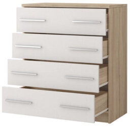Arte Warm Oak Sonoma Chest Of Drawers H930mm W800mm D400mm - Natural Elegance For Cosy Interiors - thumbnail 2