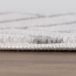 The Rugs Loft Light Grey And Ivory Herringbone Living Room Area Rug And Runners Soft Pile - thumbnail 7