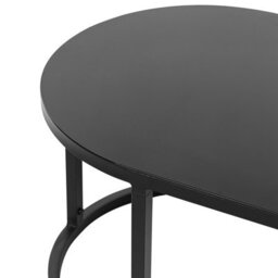 Beliani Garden Lounge Set With Table 2 Seater Montefalco Metal White - thumbnail 8