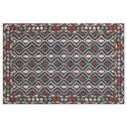 Beliani Rug Haymana Multicolour 140 X 200 Cm Wool - thumbnail 1