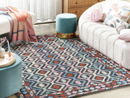 Beliani Rug Haymana Multicolour 140 X 200 Cm Wool - thumbnail 2