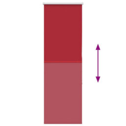 Berkfield Roller Blind Blackout Red 40X150 Cm Fabric Width 35.7 Cm Polyester - thumbnail 5