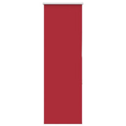 Berkfield Roller Blind Blackout Red 40X150 Cm Fabric Width 35.7 Cm Polyester - thumbnail 2