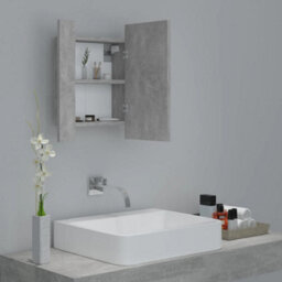 Vidaxl Led Bathroom Mirror Cabinet Concrete Grey 40X12X45 Cm Acrylic - thumbnail 6