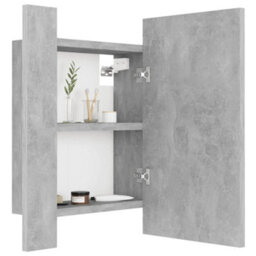 Vidaxl Led Bathroom Mirror Cabinet Concrete Grey 40X12X45 Cm Acrylic - thumbnail 7