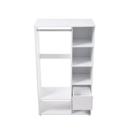 Open Wardrobe Clothes Rail Bedroom Clothes Storage W/hanging Rod - thumbnail 6