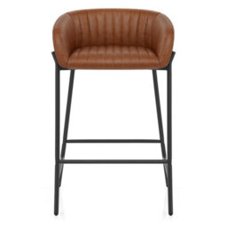Atlantic Cub Bar Stools Antique Brown & Black Legs - thumbnail 2