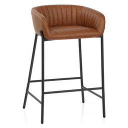 Atlantic Cub Bar Stools Antique Brown & Black Legs - thumbnail 4