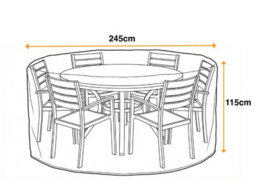 Sahara Outdoor Furniture Cover - 6 Seater Round Large - thumbnail 2
