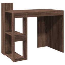 Berkfield Durable Office Desk Brown Oak 103.5X56.5X94 Cm Engineered Wood