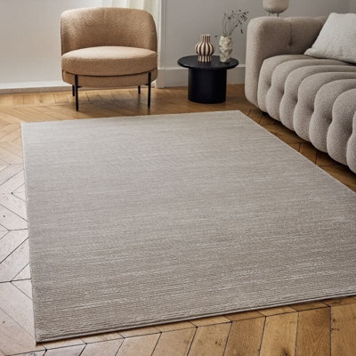 The Rugs Carmel Beige/cream Striped Area Rug And Runner Non Shedding, Stain Resistant, Soft - image 1