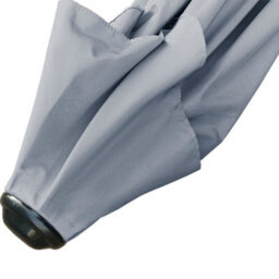 Sundaze 2.7M Grey Round Garden Parasol Umbrella Patio Sun Shade Canopy Crank Tilt With Base - thumbnail 6
