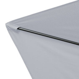 Sundaze 2.7M Grey Round Garden Parasol Umbrella Patio Sun Shade Canopy Crank Tilt With Base - thumbnail 3