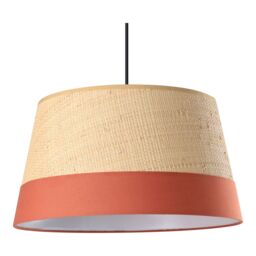 GoodHome Bellbird Red & Natural Round Lamp Shade (D)38Cm - thumbnail 2