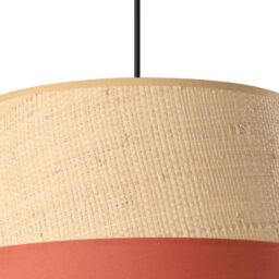 GoodHome Bellbird Red & Natural Round Lamp Shade (D)38Cm - thumbnail 5