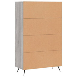 Berkfield Highboard Grey Sonoma 69.5X31X115 Cm Engineered Wood - thumbnail 8