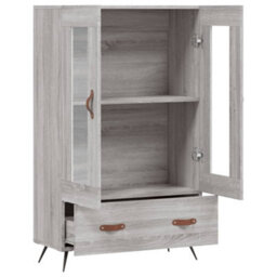 Berkfield Highboard Grey Sonoma 69.5X31X115 Cm Engineered Wood - thumbnail 5