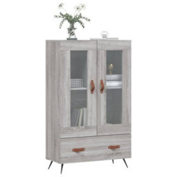 Berkfield Highboard Grey Sonoma 69.5X31X115 Cm Engineered Wood - thumbnail 3